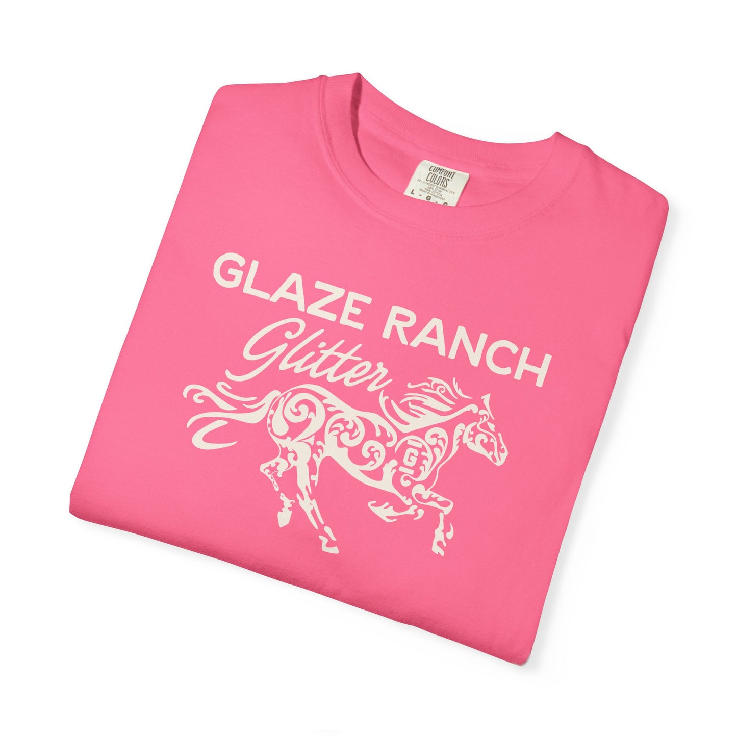 Glaze Ranch Glitter Garment-Dyed Unisex T-shirt