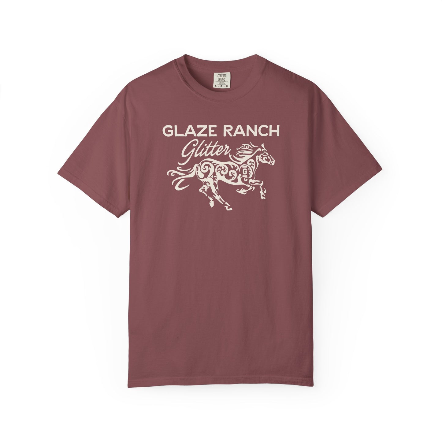 Glaze Ranch Glitter Garment-Dyed Unisex T-shirt