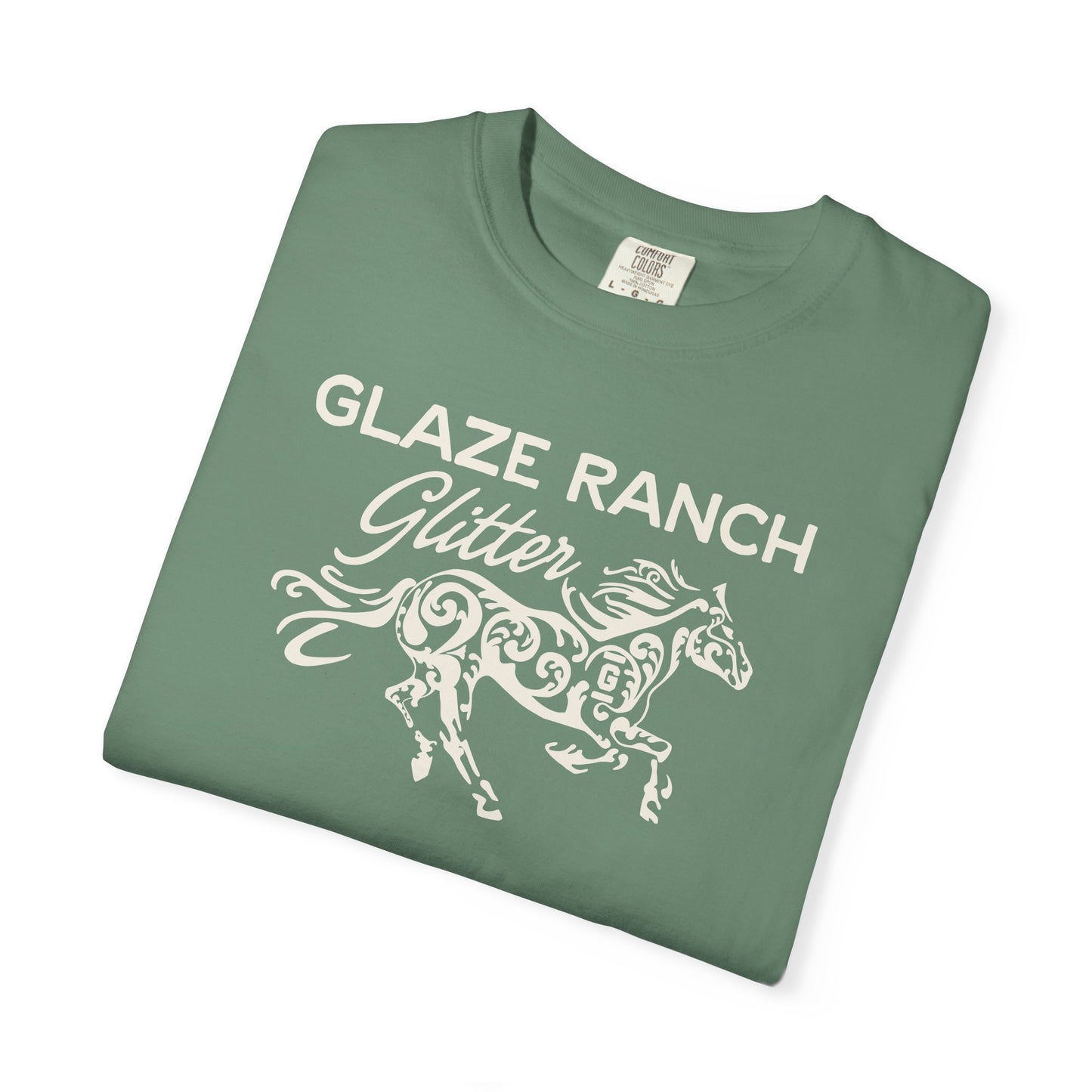 Glaze Ranch Glitter Garment-Dyed Unisex T-shirt