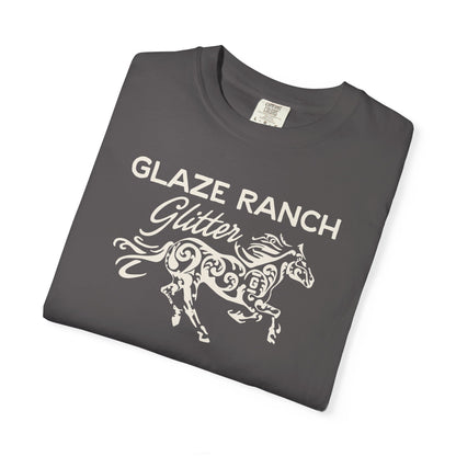 Glaze Ranch Glitter Garment-Dyed Unisex T-shirt