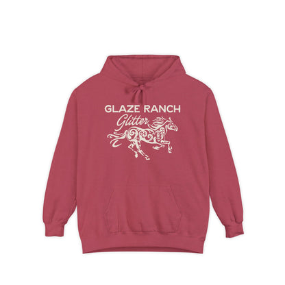 Glaze Ranch Glitter Cozy Unisex Comfort Colors Garment-Dyed Hoodie