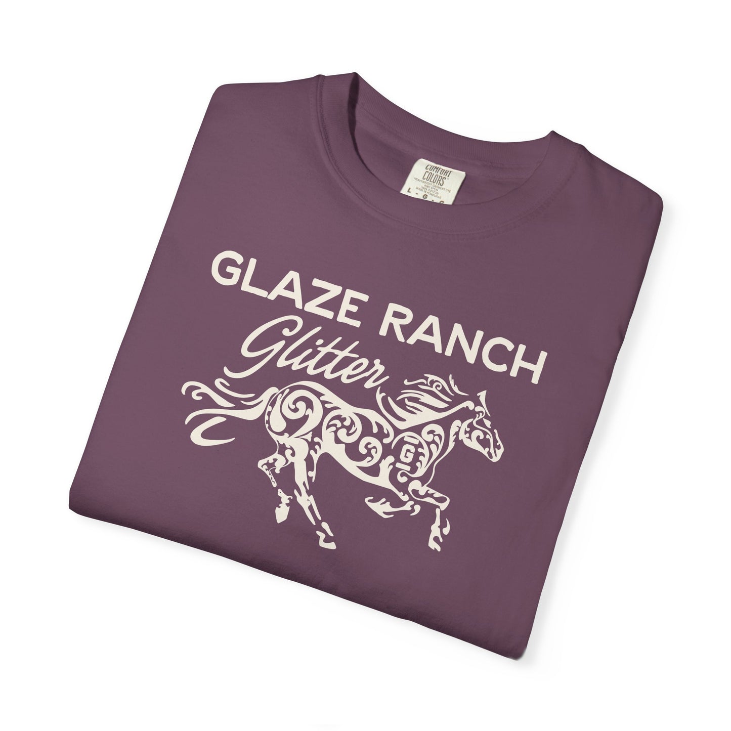 Glaze Ranch Glitter Garment-Dyed Unisex T-shirt