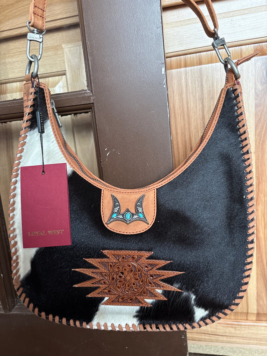 Loyal West Desert Desire Large Bag-in Handtooled Leather and Calfskin