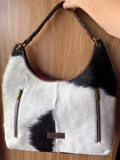Kris Loyal West Large Purse-in Cowhide and Calfskin