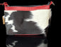 Red Leather crossbody purse