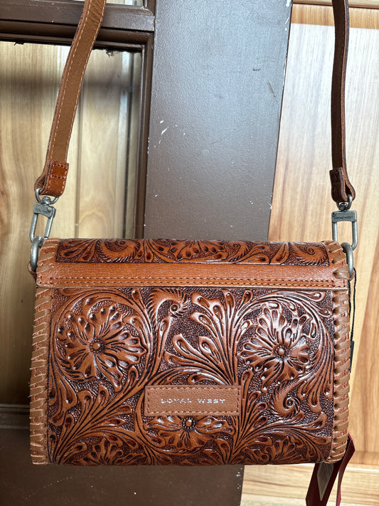 Lisa Loyal West Daisy Mini Bag Brown