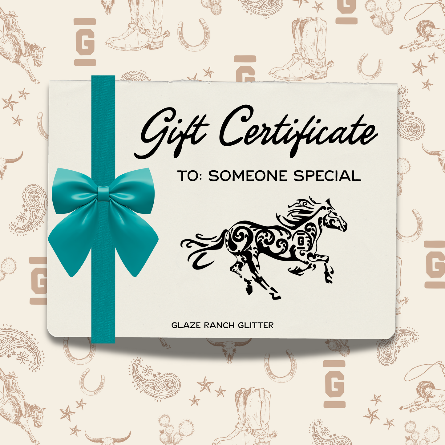 Glaze Ranch Glitter Gift Card