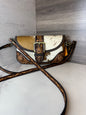 Cowhide Brown leather crossbody bag