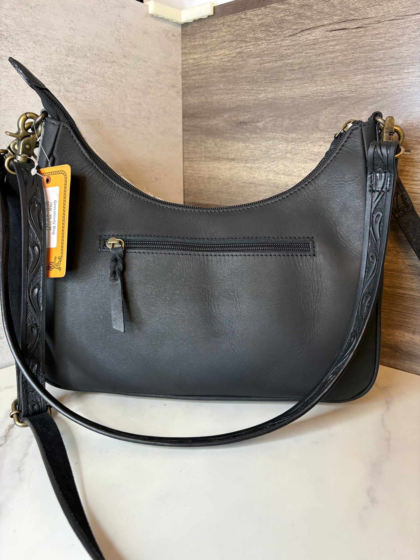 Crossbody leather cowhide bag