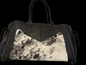 Black and white cowhide XL Duffle bag