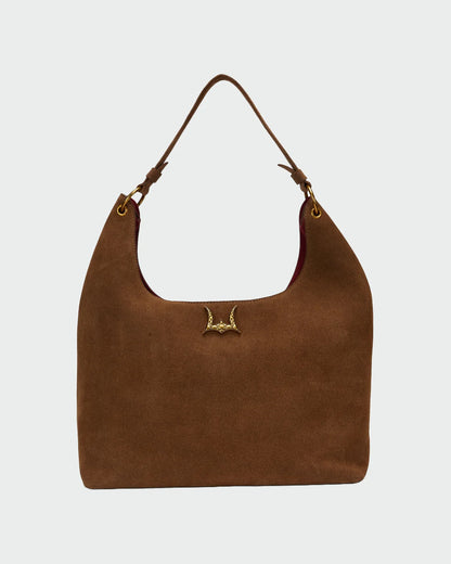 Loyal West Large Purse-in Brown and White Cowhide