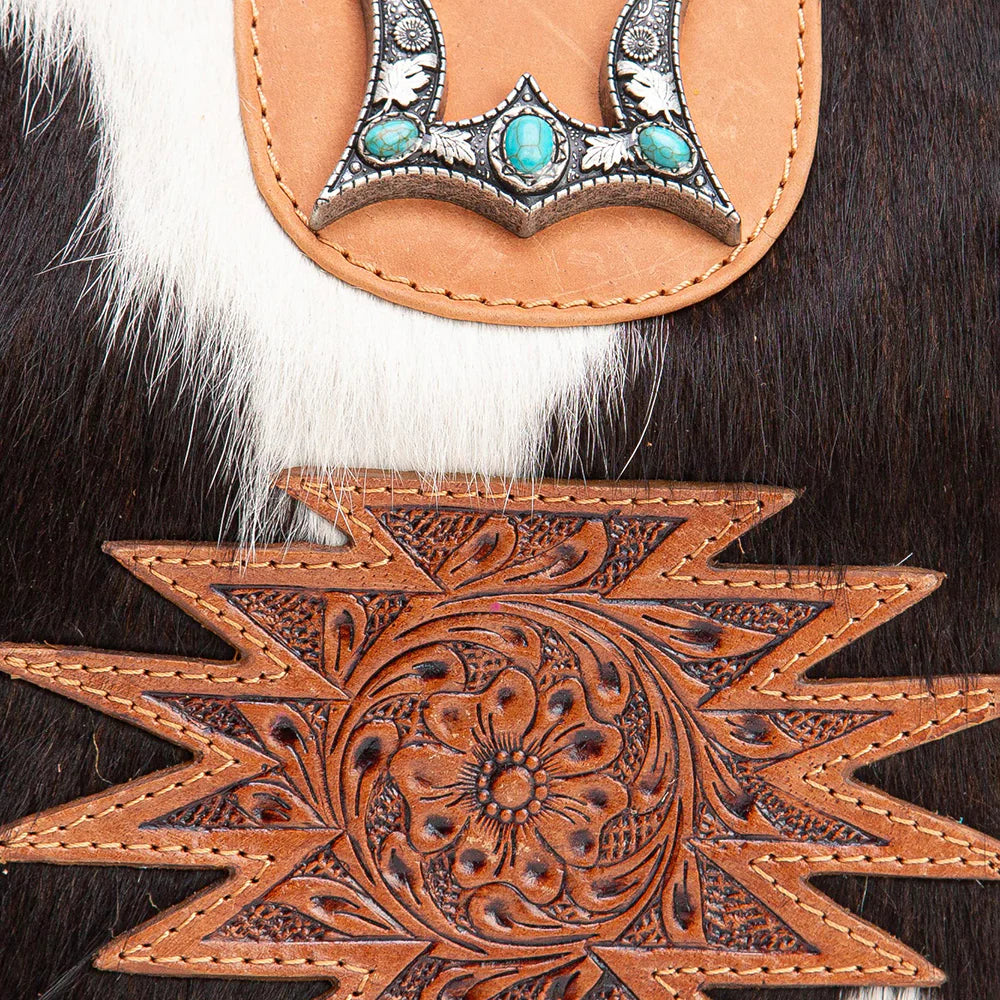 Loyal West Desert Desire Large Bag-in Handtooled Leather and Calfskin