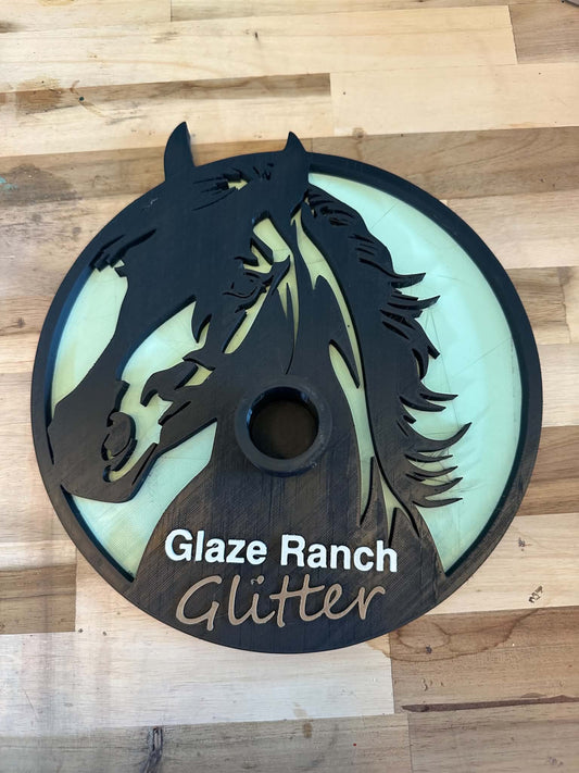 Horse 3D Printed Cup Stand Mint XL