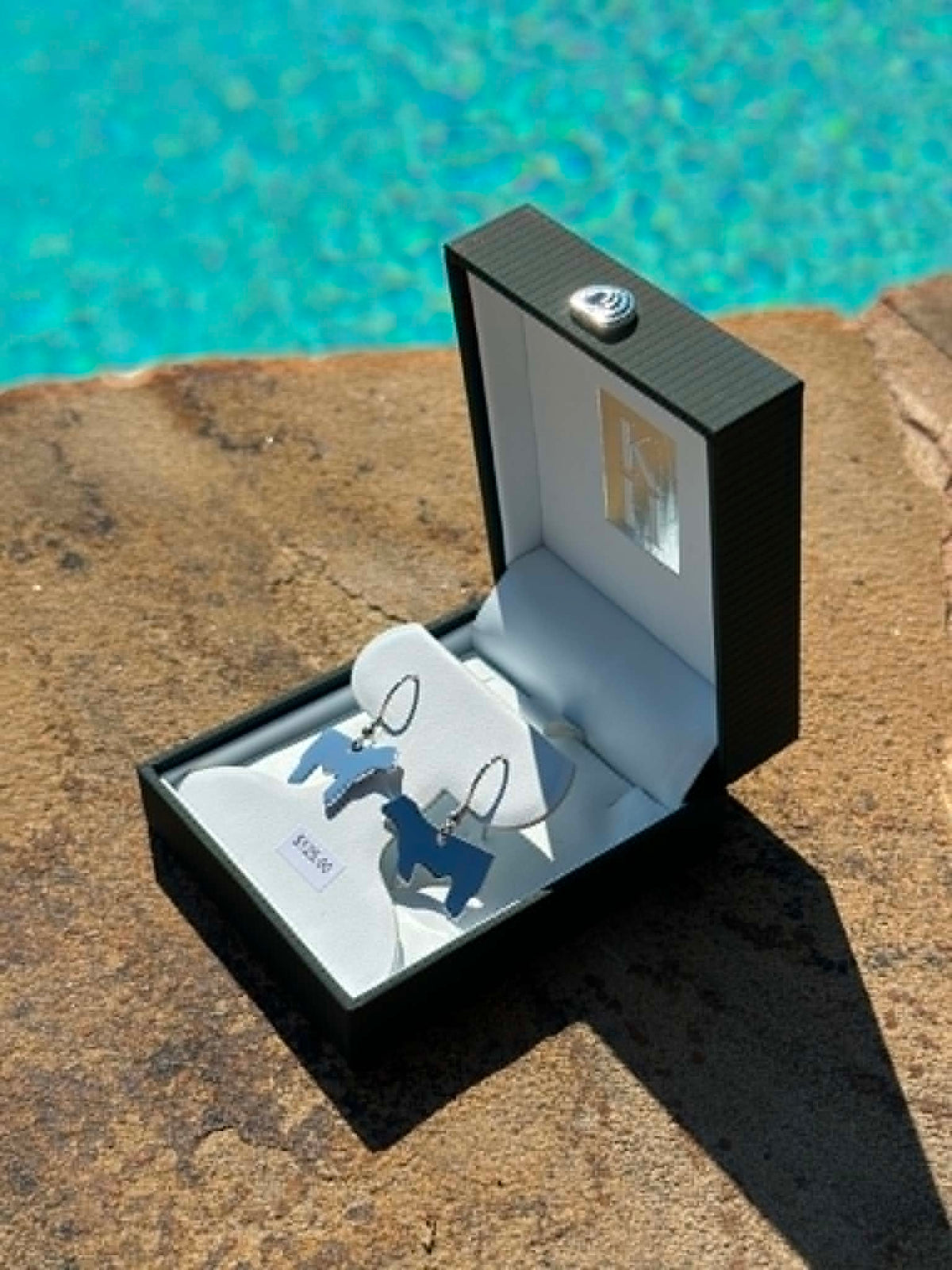 KH Sterling Silver Steer S-Hook Earrings