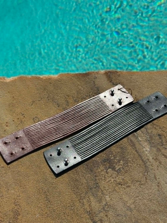 Pranee Wide Leather Bracelet