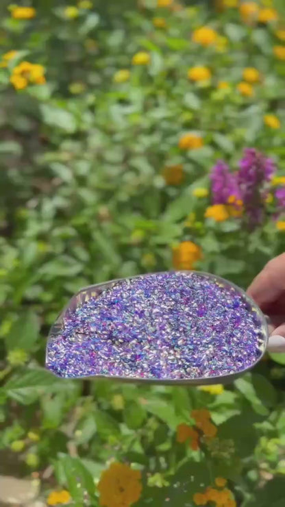 Pickin Purple Posies Bubble Glitter